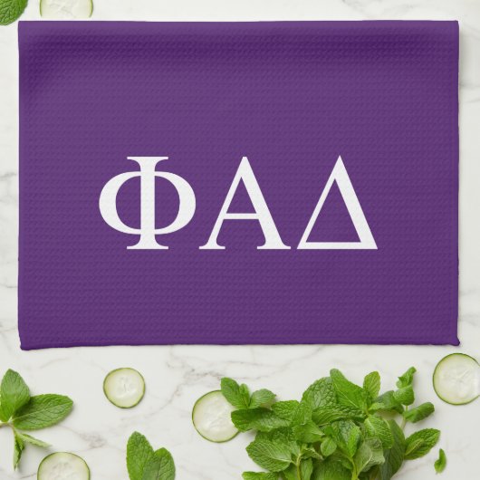 Linge De Cuisine Lettres grecques Phi Alpha Delta (Plié)
