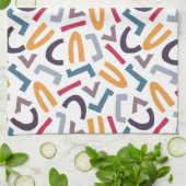 Linge De Cuisine Lettres mélangées, Abstrait, plat moderne (Plié)