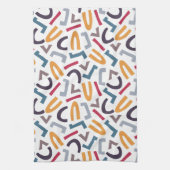 Linge De Cuisine Lettres mélangées, Abstrait, plat moderne (Vertical)