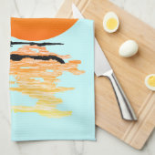 Linge De Cuisine Lever de soleil surfant (Quart Plié)