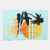 Linge De Cuisine Lever de soleil surfant (Horizontal)
