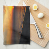 Linge De Cuisine Lever du soleil et mer (Quart Plié)