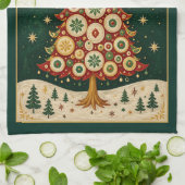 Linge De Cuisine L'Évergreen Céleste (Plié)