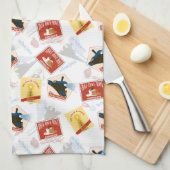 Linge De Cuisine L'Express polaire | Motif d'autocollant rétro (Quart Plié)