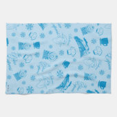 Linge De Cuisine L'Express polaire | Motif d'icône de vacances bleu (Horizontal)