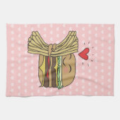 Linge De Cuisine L'hamburger aime des fritures (Horizontal)