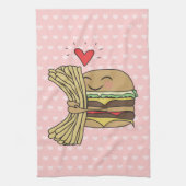 Linge De Cuisine L'hamburger aime des fritures (Vertical)