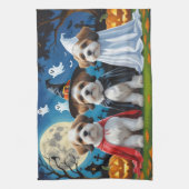 Linge De Cuisine Lhasa Apso Chiens Citrouille Halloween Funny (Vertical)