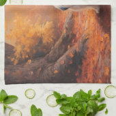 Linge De Cuisine Lhassa Apso à l'automne Leaves automne Inspire (Plié)