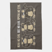 Linge De Cuisine L'humour de Hear No Evil Monkey (Vertical)
