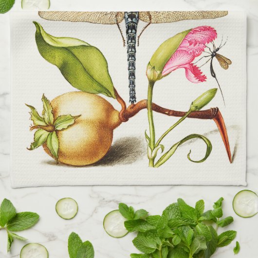 Linge De Cuisine libellule (Plié)