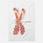 Linge De Cuisine libellule de fleurs avec sakura de bijoux (Vertical)