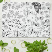 Linge De Cuisine libellule et fleurs (Plié)