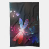 Linge De Cuisine libellule rouge brillante (Vertical)