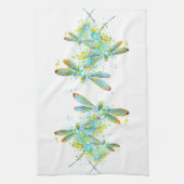 Linge De Cuisine Libellule sarcelle éclaboussure  (Vertical)