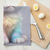 Linge De Cuisine Licorne Arc-en-ciel Chatons (Quart Plié)