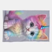 Linge De Cuisine Licorne Arc-en-ciel Chatons (Horizontal)