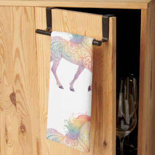 Linge De Cuisine Licorne Arc-en-Ciel Magique Personnalisée