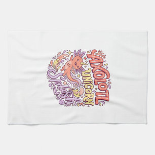 Linge De Cuisine Licorne Axolotl Licorne Splash Fantaisiste Bac Bla