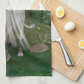 Linge De Cuisine Licorne blanche (Quart Plié)