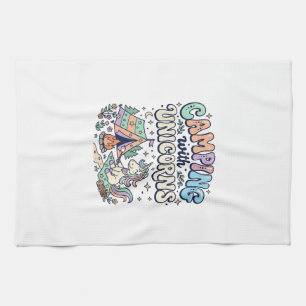 Linge De Cuisine Licorne Camping avec Licorne Kawaii Autocollant et