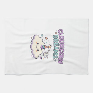 Linge De Cuisine Licorne Cloudicorn Rêves Tendance Graphique Tee De