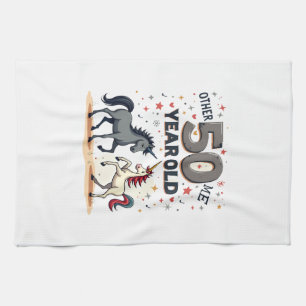 Linge De Cuisine Licorne de cheval de graphique vintage drôle de 50