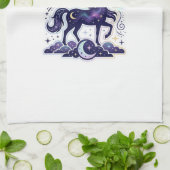 Linge De Cuisine Licorne de la conception graphique de nuit Zazzle (Plié)