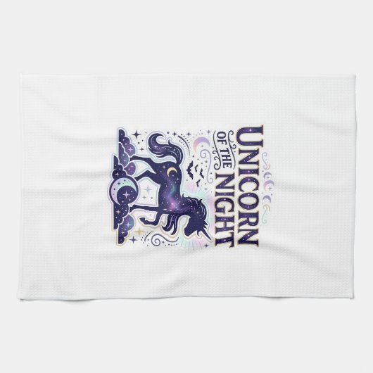 Linge De Cuisine Licorne de la conception graphique de nuit Zazzle (Horizontal)