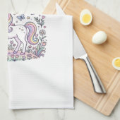 Linge De Cuisine Licorne Douce Prairie Licorne Adorable Conception (Quart Plié)