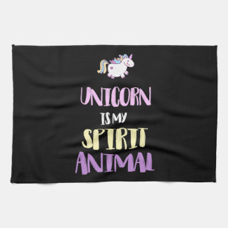 Linge De Cuisine Licorne est mon animal spirituel 
