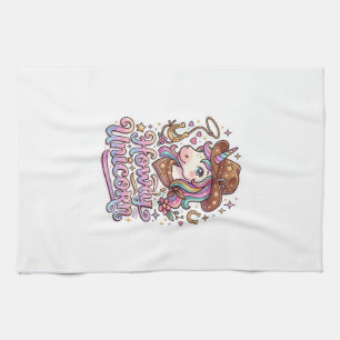 Linge De Cuisine Licorne Howdy Idee Cadeau Licorne Autocollant et C