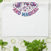 Linge De Cuisine Licorne Joyeuse et Magique (Plié)