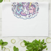 Linge De Cuisine Licorne Magical Little Squad Conception Graphique  (Plié)