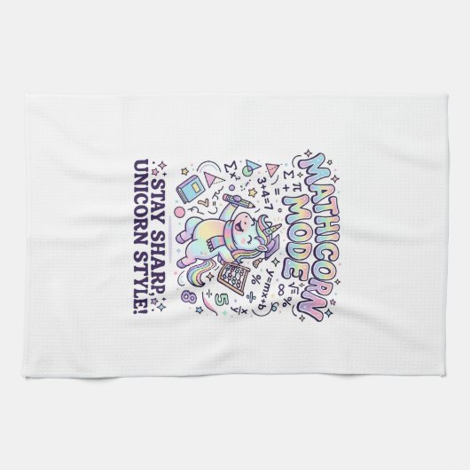 Linge De Cuisine Licorne Mathicorne Mode Charmant Fond Blanc D (Horizontal)