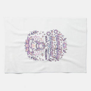 Linge De Cuisine Licorne Namastay Magique Adorable Typographie Créa