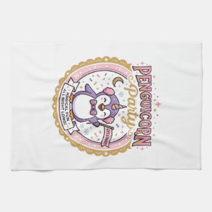 Linge De Cuisine Licorne Penguicorne Fête POD Prêt Design Zazzle_1