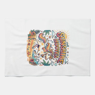 Linge De Cuisine Licorne Sunshine Hooves Autocollant Commercial et 