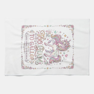 Linge De Cuisine Licorne Trop Glamour pour Galoper Vêtements Adorab