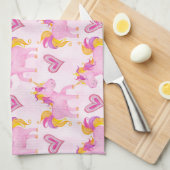 Linge De Cuisine Licornes d'aquarelle (Quart Plié)