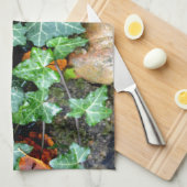 Linge De Cuisine Lierre et pierre de champ (Quart Plié)