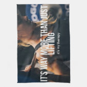 Linge De Cuisine Lifting Is My Therapy - entraînement de gym pour f (Vertical)