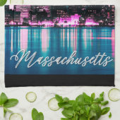 Linge De Cuisine Ligne aérienne du Massachusetts de Boston (Plié)