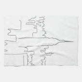 Linge De Cuisine Ligne minimale de New York (Horizontal)