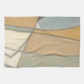 Linge De Cuisine Lignes courbées et tons de terre coupés (Horizontal)