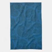 Linge De Cuisine Lignes de boucles bleues (Vertical)