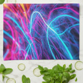 Linge De Cuisine Lignes de néon (Plié)