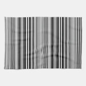 Linge De Cuisine Lignes noires et blanches (Horizontal)