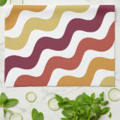 Linge De Cuisine Lignes ondulées rétro - Robe chaude (Plié)