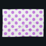Linge De Cuisine Lilac et pois blancs<br><div class="desc">Lilac et pois blancs</div>